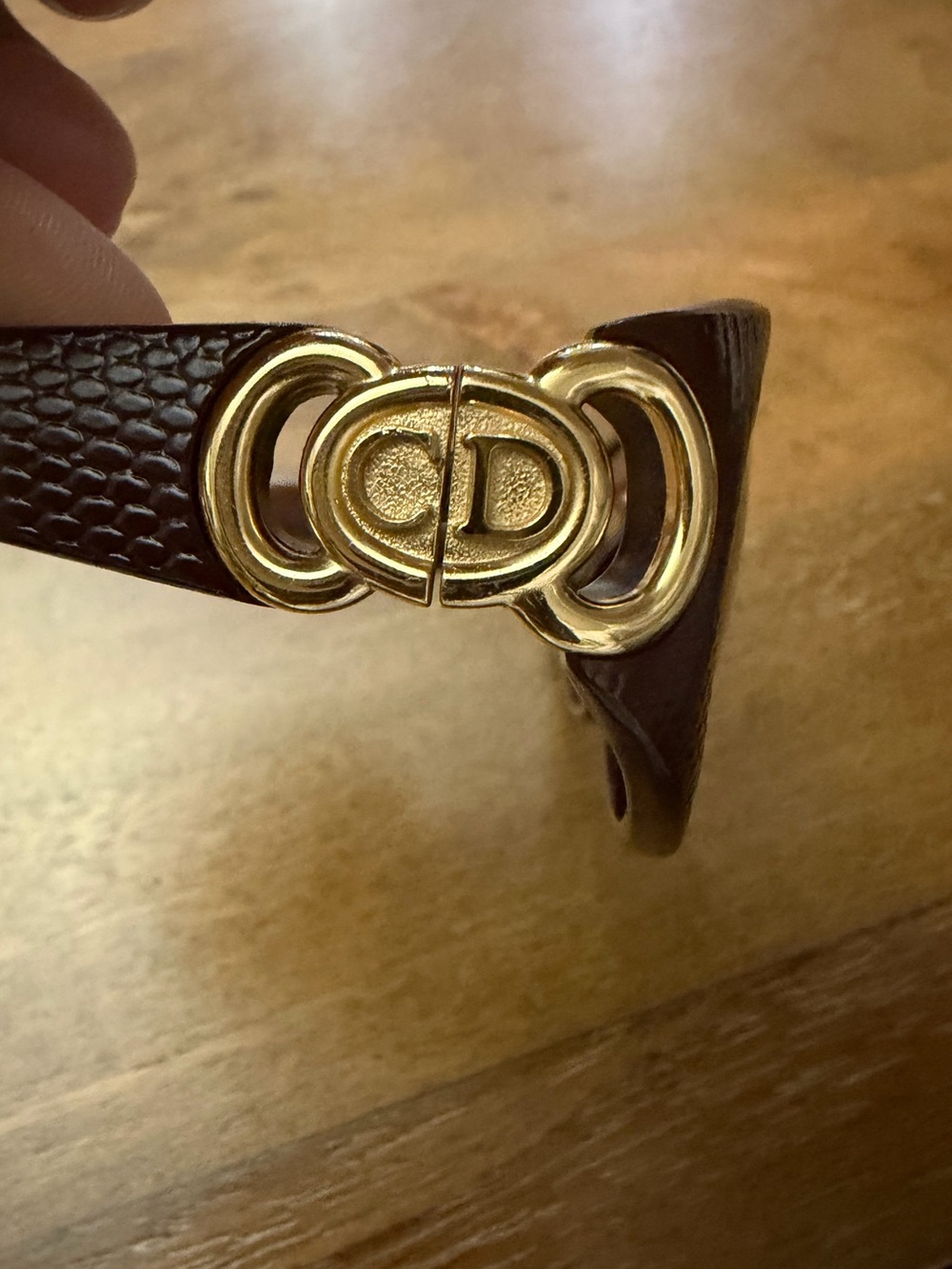 Christian Dior vintage textured brown sunglasses - Picture 8 of 9